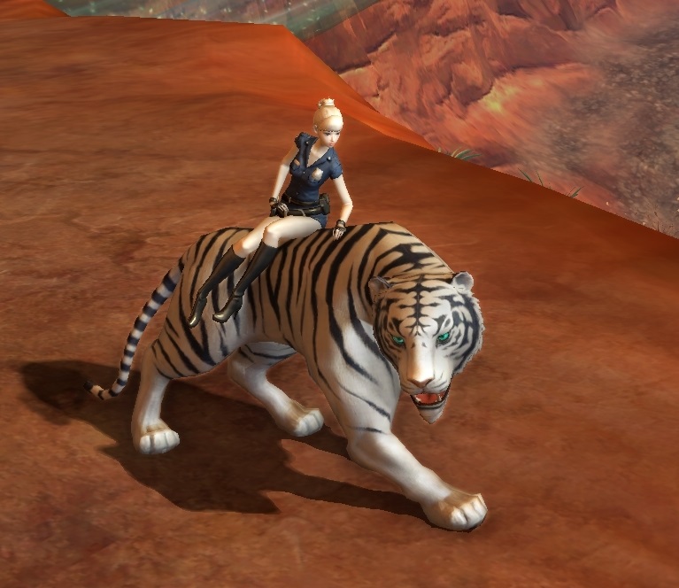 Tamed White Tiger